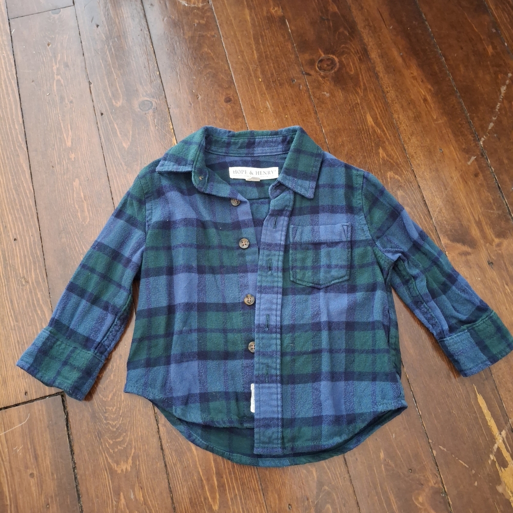 Hope & Henry Plaid 6-12 Months